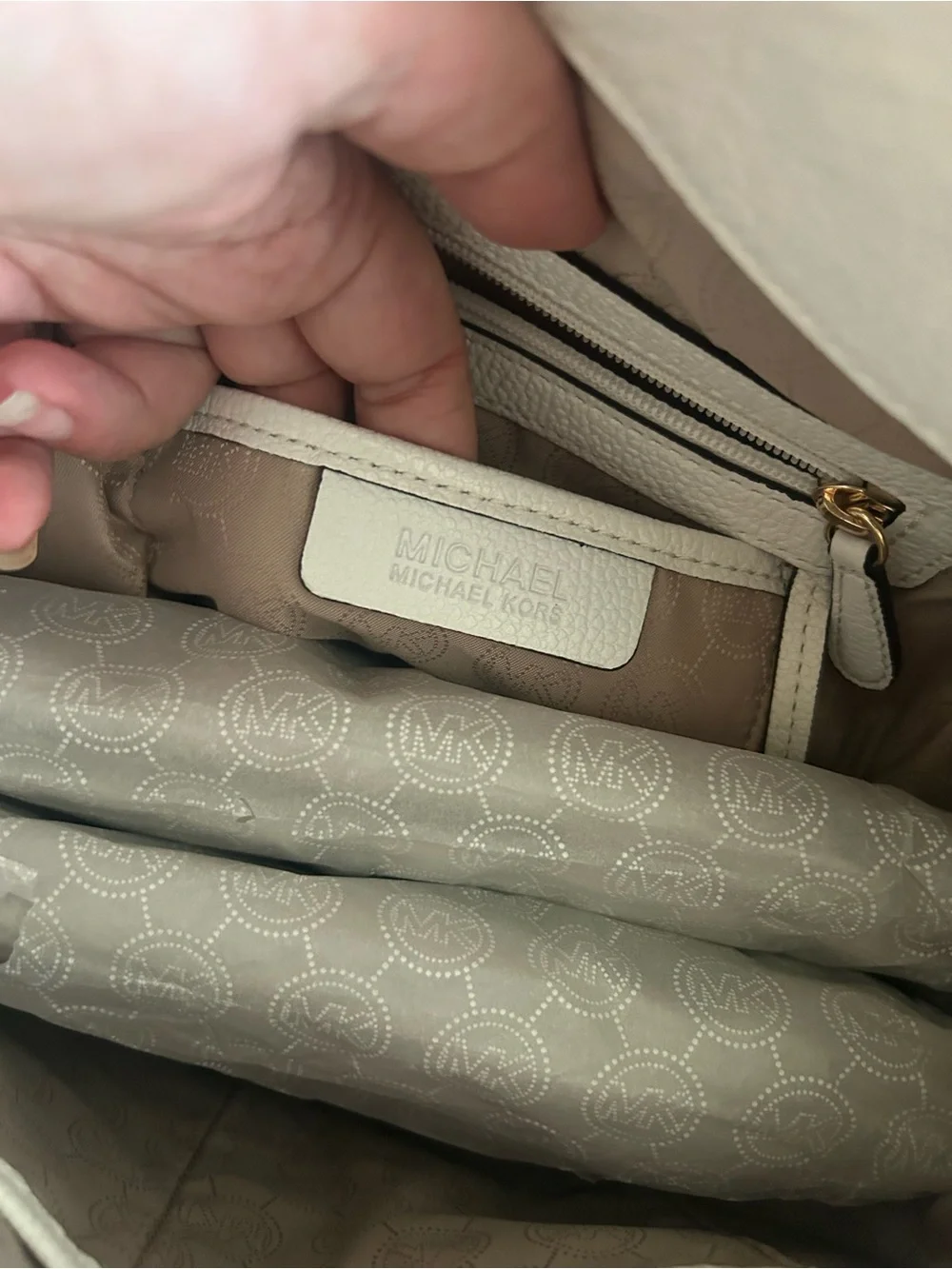 NWOT Michael Kors Hamilton Spray Large Leather Tote Bag